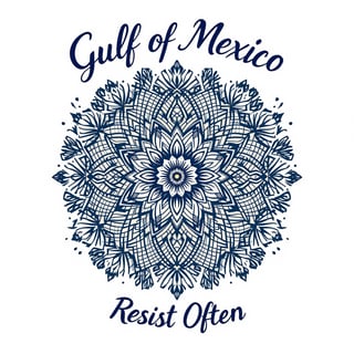 Boho Gulf of Mexico T-Shirt Design
