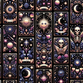 Celestial Tarot Card Pattern Wrap