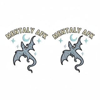 Mentally AFK Embroidery & Vector Design