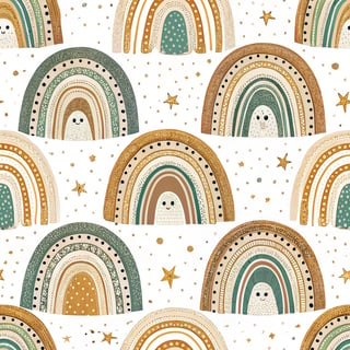 Boho Rainbows with Minimalist Ghosts