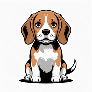 Kawaii Beagle Vector Art