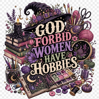 Maximalist Witch Hobbies Graphic