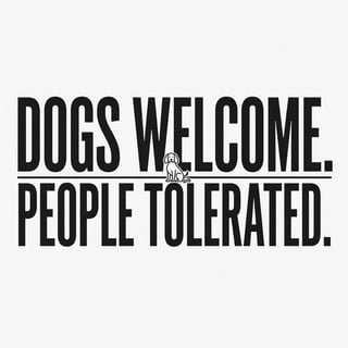 Dogs Welcome T-Shirt Design