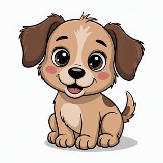 Cute Animated Nursery Dog Art