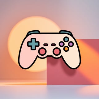 Pastel Kawaii Game Controller Icon