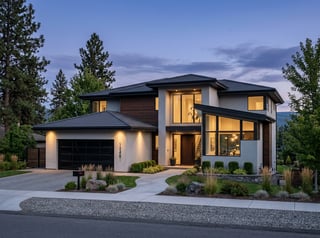 Contemporary Suburban Home Photography