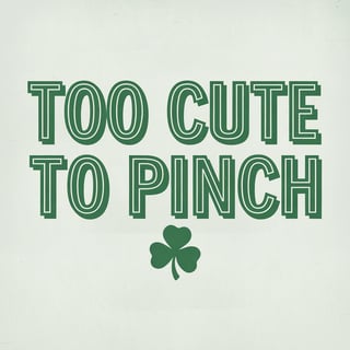Too Cute to Pinch Retro Design