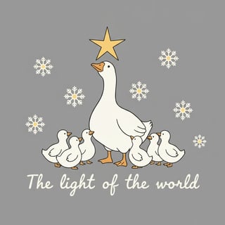 Bible Verse Christmas Goose Design