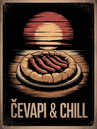 Ćevapi & Chill Retro Sunset