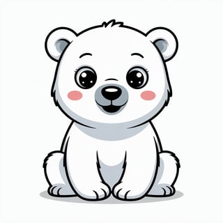 Cute Animated Polar Bear