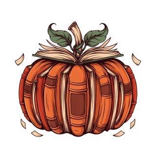Book Pumpkin Silhouette
