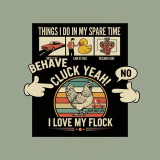 Vintage Retro Automotive & Farm Humor Designs