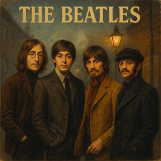 The Beatles Vintage Vinyl Cover Art