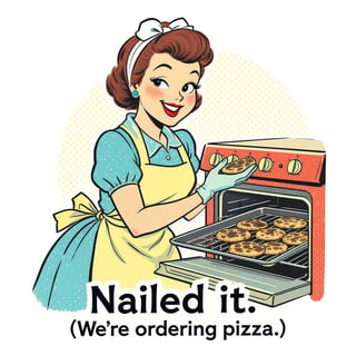 Mid-Century Housewife with Oven