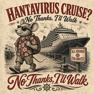 Distressed Vintage Cruise Parody Tee