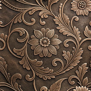 Embossed Leather Father's Day Texture