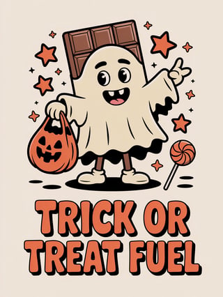 Playful Candy Bar in Ghost Costume