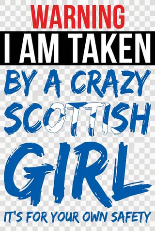 Bold Scottish Girl Typographic T-Shirt