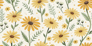 Cheerful Daisy Pattern Design