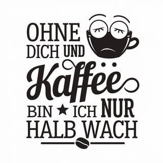 Stylish Coffee Quote Design