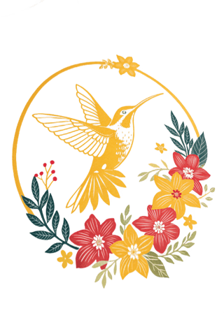 Stylized Hummingbird Illustration