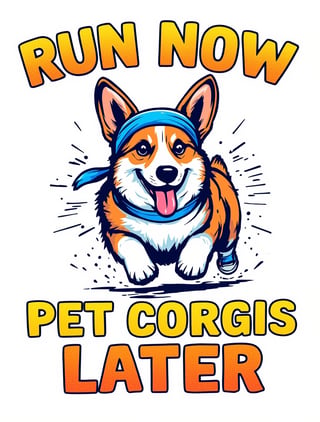 Energetic Corgi Sprint Design