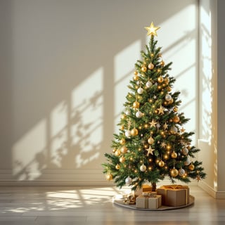 Realistic Christmas Tree in Daylight
