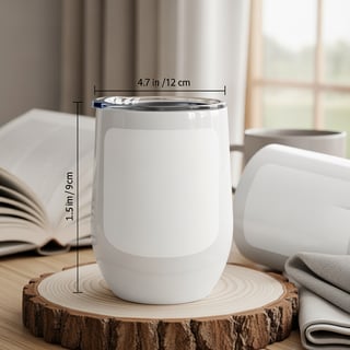 White Stainless Steel Wine Tumblers
