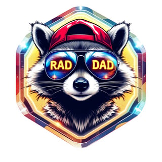 Y2K Raccoon Digital Illustration