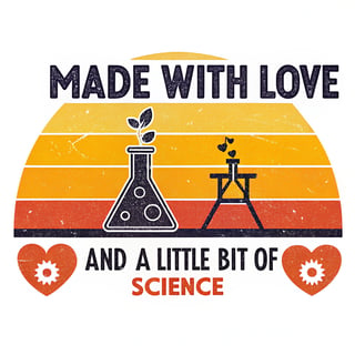 Love and Science T-Shirt Design