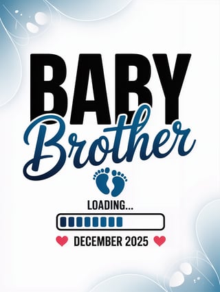 Baby Brother Announcement Design