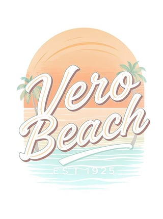 Old Florida Vero Beach Retro Script