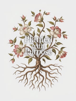 Botanical Chinoiserie T-Shirt Design