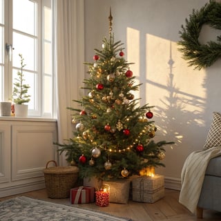 Realistic Christmas Tree in Daylight