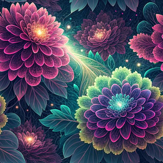 Floral Supernova Burst Pattern