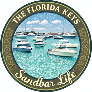 Florida Keys Sandbar Life Badge