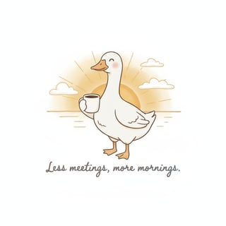 Peaceful Retirement Goose Design