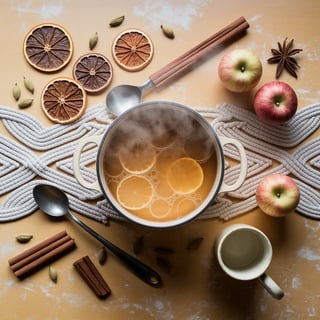 Cozy Fall Kitchen Prep Scene