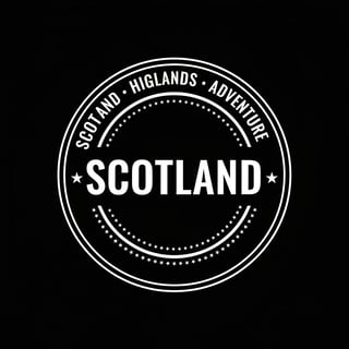 Scotland Adventure Text Badge