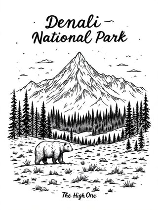 Denali National Park T-Shirt Design