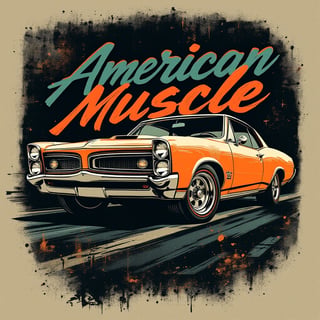 Classic GTO Vintage Illustration