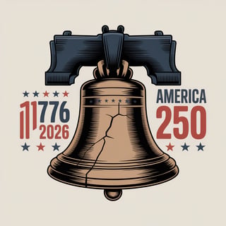 Liberty Bell 1776-2026 T-Shirt Design
