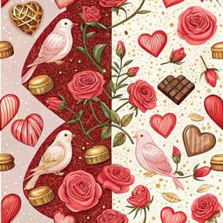 Valentine's Day Seamless Wrap