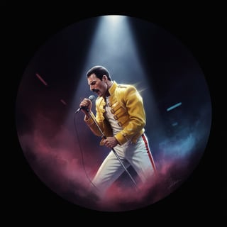 Freddie Mercury Iconic Concert Scene