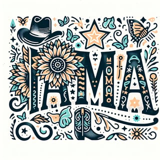 Western Mama Design with Sunflowers