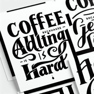 Minimalist Coffee Quote Design