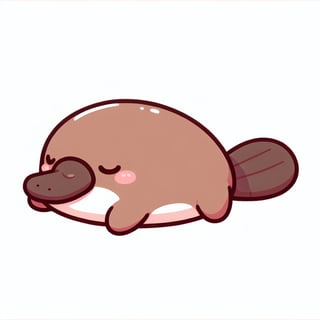 Cute Kawaii Platypus Illustration