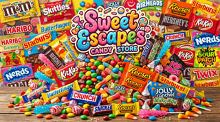 Sweet Escapes Candy Collage