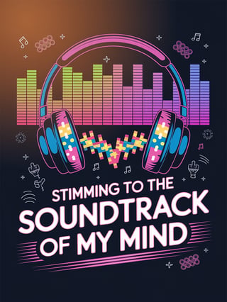 Neon T-Shirt Design: Soundtrack of My Mind
