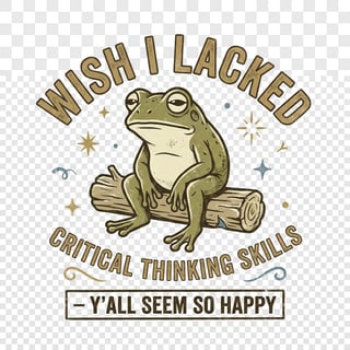 Deadpan Frog Vintage Lettering Tee